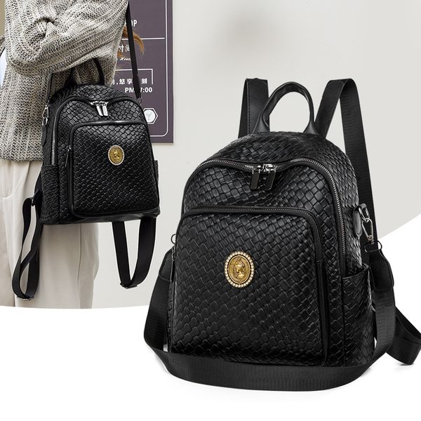 Western womens shoulder bags 2 colors street fashion woven handbag soft and light stitching leather leisure backpack daily with diamond fashion bag factory outlet, Brown
Western womens shoulder bags 2 colors street fashion woven handbag soft and light stitching leather leisure backpack daily with diamond fashion bag factory outlet, Brown