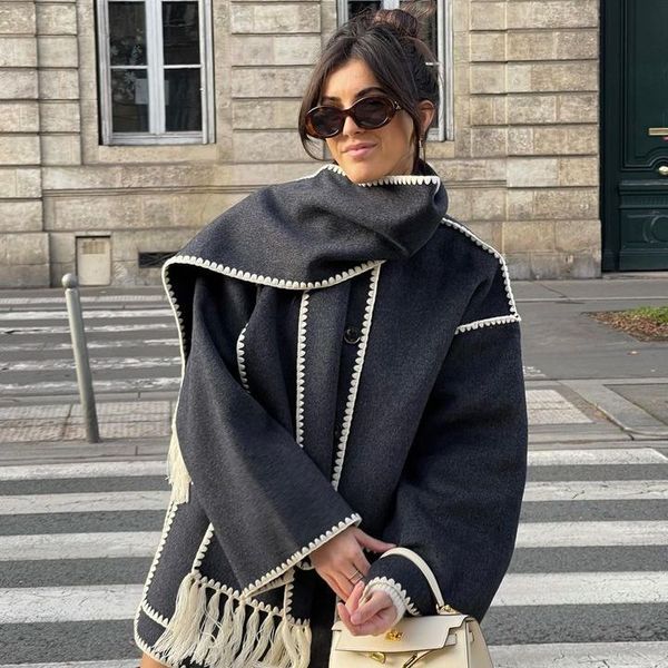 Women' Jackets Chic Pocket Patchwork Knitting Crop Female Single Breasted O-neck Long Sleeve Coat Elegant Autumn Winter Coats
Women' Jackets Chic Pocket Patchwork Knitting Crop Female Single Breasted O-neck Long Sleeve Coat Elegant Autumn Winter Coats