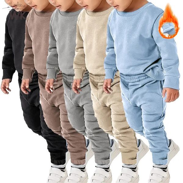 Clothing Sets 113Y Fleece Winter Essential Kids Baby Boys Girl Toddler Cotton Warm Tracksuit Children Crewneck Solid Outfits 231026, Pink
Clothing Sets 113Y Fleece Winter Essential Kids Baby Boys Girl Toddler Cotton Warm Tracksuit Children Crewneck Solid Outfits 231026, Pink