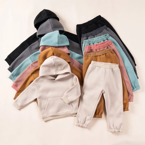 Clothing Sets 2pcs Autumn Children Set Winter Fleece Kids Long Sleeve Tracksuits Solid Hoodiessweatshirt Pants Leisure Sports Unisex 231026, Gray
Clothing Sets 2pcs Autumn Children Set Winter Fleece Kids Long Sleeve Tracksuits Solid Hoodiessweatshirt Pants Leisure Sports Unisex 231026, Gray