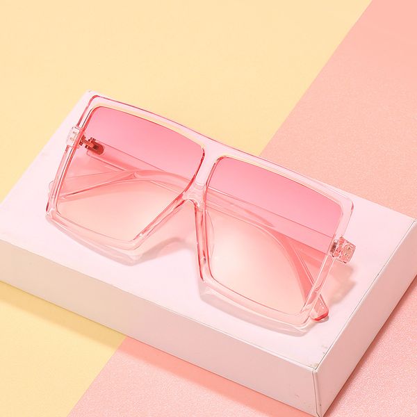 New Fashion Accessories Framless large metal logo sunglasses modern design summer essential