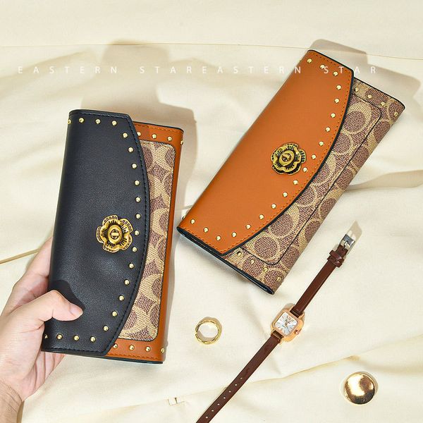 Ladies shoulder bags 4 colors elegant retro polka dot printed clutch bag wear-resistant folding multi-card fashion long wallet personalized rivet purse 322#, Green
Ladies shoulder bags 4 colors elegant retro polka dot printed clutch bag wear-resistant folding multi-card fashion long wallet personalized rivet purse 322#, Green