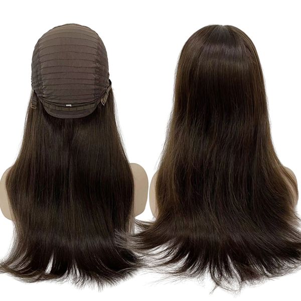 Virgin Malaysian Human Hair Brown Color #2 Kosher Wigs 130% Density Bob Style 4x4 Silk Top Jewish Glueless Wig for White Woman
Virgin Malaysian Human Hair Brown Color #2 Kosher Wigs 130% Density Bob Style 4x4 Silk Top Jewish Glueless Wig for White Woman