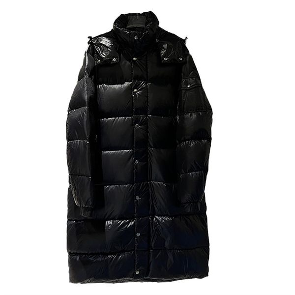 

Topstoney 2023 Women's Over-the-knee Down Jacket Couple Bright Thick White Duck Down Loose Warm Coat Fall/Winter Fashion Designers Classic Daily Commuter Coat 2116, Black-2116