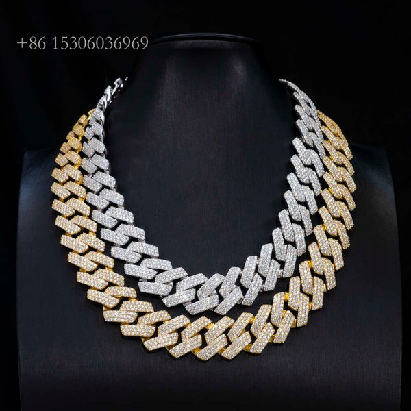 Custom 20Mm Iced Necklace Miami Sterling Sier Gold Plated Diamond Moissanite Cuban Link Chain
Custom 20Mm Iced Necklace Miami Sterling Sier Gold Plated Diamond Moissanite Cuban Link Chain