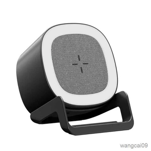 Image of Mini Speakers New Four-in-one Bluetooth Speaker Mobile Phone Wireless Charging with Night Light Portable Outdoor Mini Computer Speaker R231028