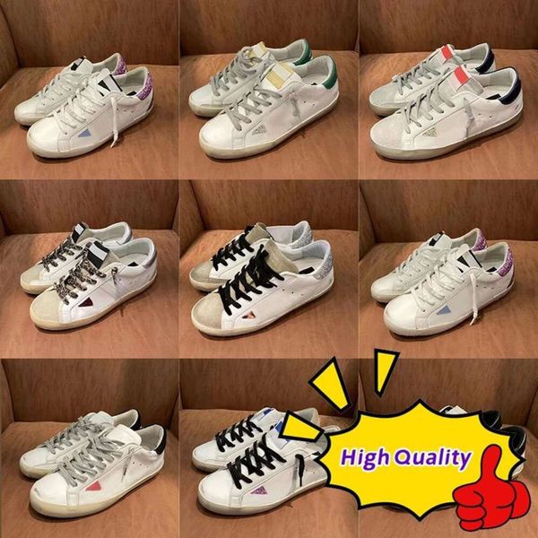 Image of brand casual shoes new release luxury Shoes Italy designer women sneakers super star Iuxury Sequin Classic white do-old dirty man Casual