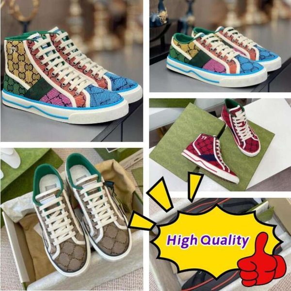 Image of Tennis 1977s Sneaker Designers Canvas Casual Shoe Women Men Shoes Ace Rubber Sole Embroidered Beige Washed Jacquard Denim Fashion Classic C90V