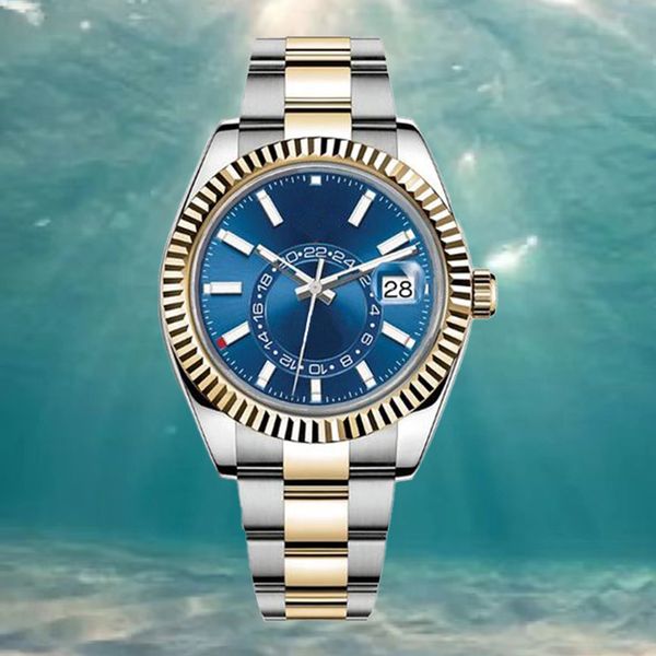 mens automatic mechanical watch 41mm reloj SKY full stainless steel watches luminous water resistant sapphire watches montre de luxe montre dhgates watch whit box, T4
mens automatic mechanical watch 41mm reloj SKY full stainless steel watches luminous water resistant sapphire watches montre de luxe montre dhgates watch whit box, T4