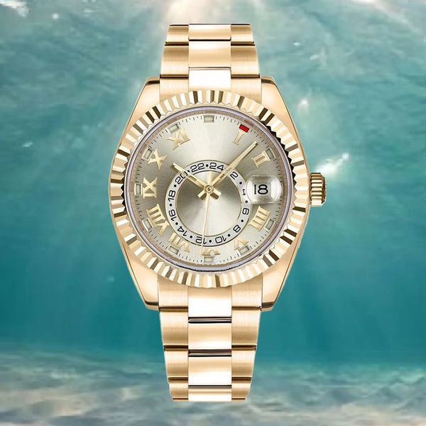 mens watch high end mechanical movement watch sky residents designer watches high quality business luxury watch 904L stainless steel watch 41mm Golden dial montre, T3
mens watch high end mechanical movement watch sky residents designer watches high quality business luxury watch 904L stainless steel watch 41mm Golden dial montre, T3