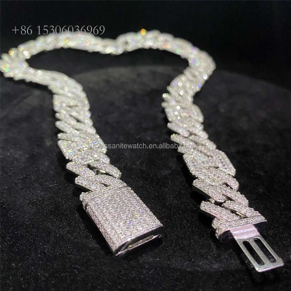 Gold Plated White Color Moissanite Baguette Miami Link Chain Men Hip Hop Jewelry Iced Out VVS Diamond Cuban Necklace
Gold Plated White Color Moissanite Baguette Miami Link Chain Men Hip Hop Jewelry Iced Out VVS Diamond Cuban Necklace