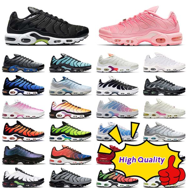 Image of tn Running Shoes Atlanta Triple Black White Aqua Silver Psychic Blue Gradient womens Pink Fade Rainbow outdoor mens trainer