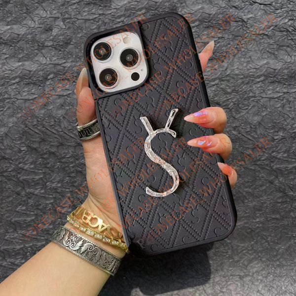 Image of Beautiful Leather iPhone Phone Case 15 14 13 12 Pro Max YS Hi Quality Luxury Purse 18 17 16 15pro 14pro 13pro 12Pro Cases with Logo Box Packing Man Woman AJL