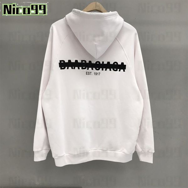 23ss Tape graffiti ink before and after EST1917 BA letters printed pattern cotton loose hundred men women fall winter large size hoodie, White
23ss Tape graffiti ink before and after EST1917 BA letters printed pattern cotton loose hundred men women fall winter large size hoodie, White