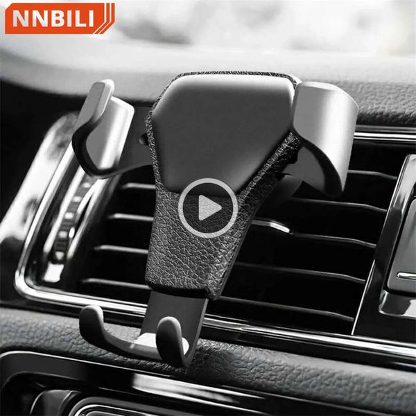 Image of Universal Gravity Auto Phone Holder Car Air Vent Clip Mount Mobile Phone Holder Cell Phone Stand Support For For Samsung