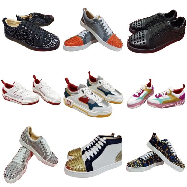 Dress shoes luxury men's casual shoes women's letter skate shoes red brand platform shoes rivet low top designer shoes high top couple's shoes lace up diamond outdoor
Dress shoes luxury men's casual shoes women's letter skate shoes red brand platform shoes rivet low top designer shoes high top couple's shoes lace up diamond outdoor