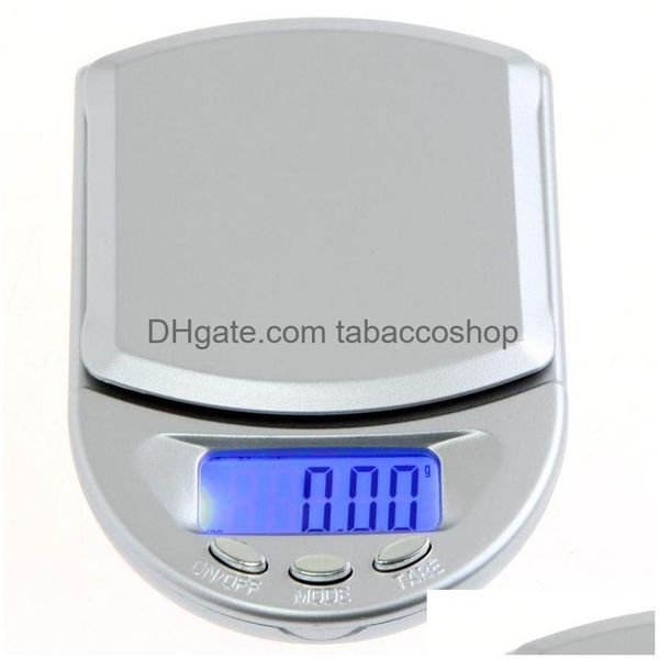 Image of Weighing Scales Wholesale Digital Diamond Scale Mini Lcd Pocket Jewelry Gold Gram 500G/0.1G 100G/0.01 200G/0.01 Us Stock Usually Ships Dhoxm