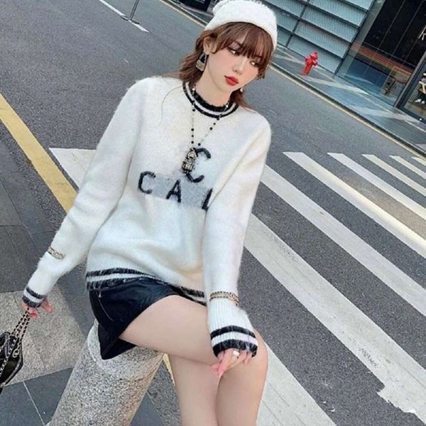 New Designed Casual Fashion Women Knitted Sweater Long Sleeve Round Neck Letter Printing Patchwork Pullover Leisure Lady Sweater, White
New Designed Casual Fashion Women Knitted Sweater Long Sleeve Round Neck Letter Printing Patchwork Pullover Leisure Lady Sweater, White