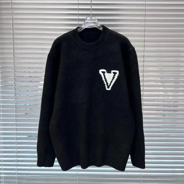 

Designer Women Sweater Fashion Men Knitted Sweater Pullover Autumn Winter Long Sleeve Sweaters Hoodie Keep Warm Tops SML, Black