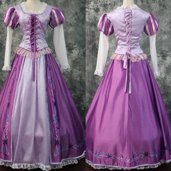 Princess Rapunzel Cosplay Costume Adult Women Fashion Purple Dress Halloween Carnival Ball Gown
Princess Rapunzel Cosplay Costume Adult Women Fashion Purple Dress Halloween Carnival Ball Gown