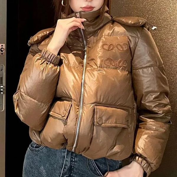 

23WF Winter Down Jacket Parka Fashion Designer Warm Coat Womens Jackets Windproof Outerwear with Embroidered Letter SML