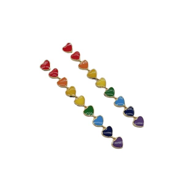New Fashion Accessories Colourful Nine Little Hearts Earrings Love summer jewellery
