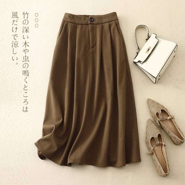 2023 Autumn/Winter New Rest Fashion Trend Woolen Half Skirt Women's Style Retro High Waist Slim Coffee Color Mid Length Dress
2023 Autumn/Winter New Rest Fashion Trend Woolen Half Skirt Women's Style Retro High Waist Slim Coffee Color Mid Length Dress
