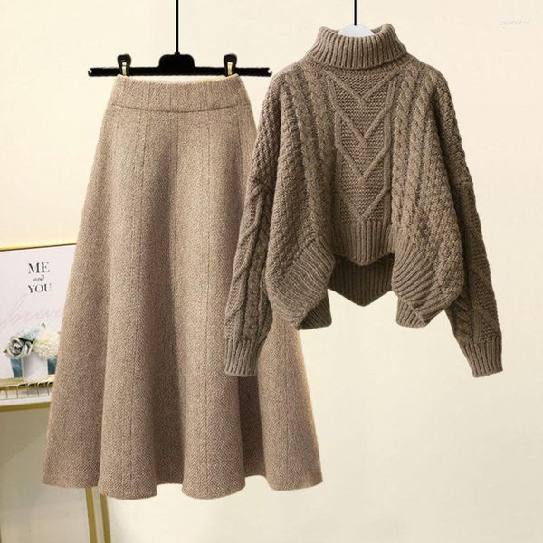 Work Dresses Autumn And Winter Set Women's 2023 Korean Version Loose Fit Plush High Neck Knit Shirt Fashion Half Skirt Two Piece, Khaki skirt
Work Dresses Autumn And Winter Set Women's 2023 Korean Version Loose Fit Plush High Neck Knit Shirt Fashion Half Skirt Two Piece, Khaki skirt
