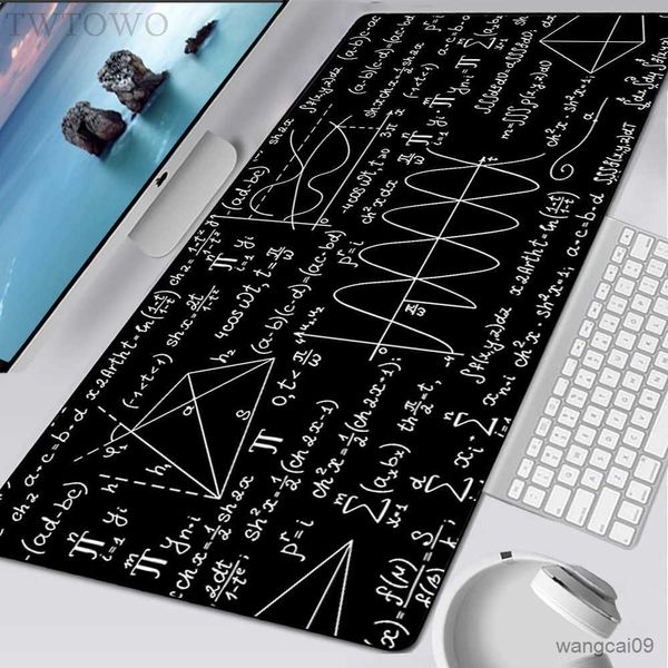 Image of Mouse Pads Wrist Mouse Pad Gamer New XXL Large Mouse Mat Desk Mats Geometric Math Formula Office Gamer Soft Carpet Desktop Mouse Pad Table Mat R231031