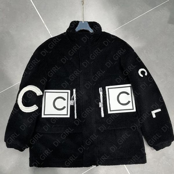 Women Wool Jackets Fashion Letter Print Lamb Coats Winter Casual Thickened Outerwear Coat Unnisex Windproof Parka SML di_girl Di_girl, Black
Women Wool Jackets Fashion Letter Print Lamb Coats Winter Casual Thickened Outerwear Coat Unnisex Windproof Parka SML di_girl Di_girl, Black