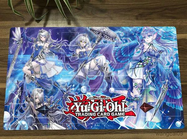 Image of Mouse Pads Wrist YuGiOh Tearlaments Girls Mat Trading Card Game Mat Playmat Table Desk Playing Mat Rubber Mousepad Mouse Pad Bag R231031