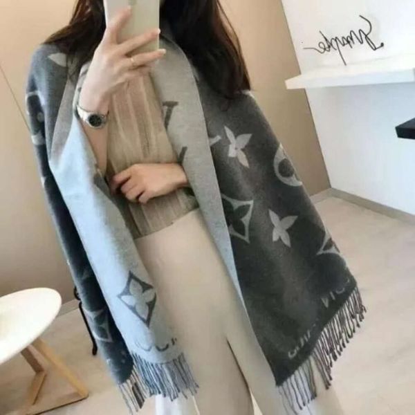 

Cashmere L7738 Foulard Winter Tassel Shawl Scarf V Thick Bufanda Designer Long Wraps Women Pashmina Brand Scarf with Hijab Wram 64LX