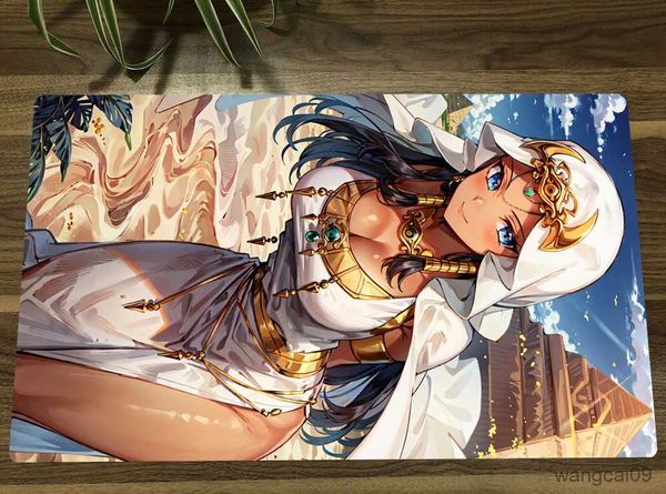 Image of Mouse Pads Wrist YuGiOh Girl Ishizu Mat Trading Card Game Mat Playmat Table Desk Playing Mat Mousepad Mouse Pad 60x35cm R231031