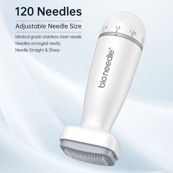 0-2 mm Adjustable Bio Needle 120 Pin Derma Stamp Microneedle Dermastamp For Hair regrowth Scalp Skin Care Derma Pen Anti Wrinkles
0-2 mm Adjustable Bio Needle 120 Pin Derma Stamp Microneedle Dermastamp For Hair regrowth Scalp Skin Care Derma Pen Anti Wrinkles