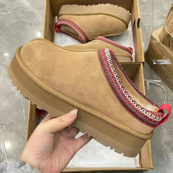 Popular Fur Platform Mini Booties Platform Tazz Slippers Women Mustard Seed Slide Fur Fleece Lined Luxury Tasman Chestnut U Tag Designer Footwear No Box
Popular Fur Platform Mini Booties Platform Tazz Slippers Women Mustard Seed Slide Fur Fleece Lined Luxury Tasman Chestnut U Tag Designer Footwear No Box