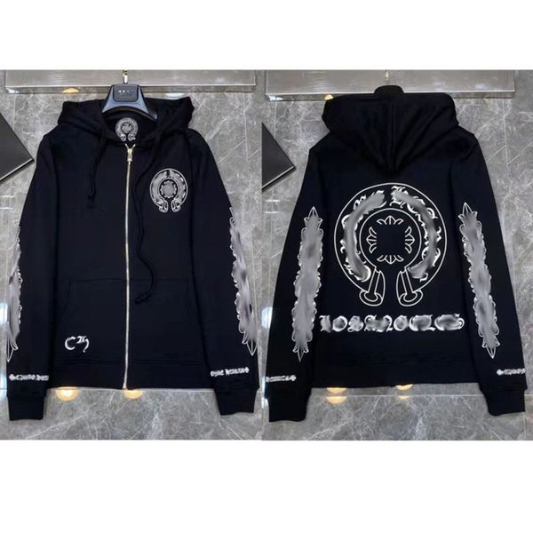 men's luxury classic jackets fashion sweatshirts brand ch zipper hoodies women men pullover hooded designer horseshoe sweater loose jac, Black;brown
men's luxury classic jackets fashion sweatshirts brand ch zipper hoodies women men pullover hooded designer horseshoe sweater loose jac, Black;brown
