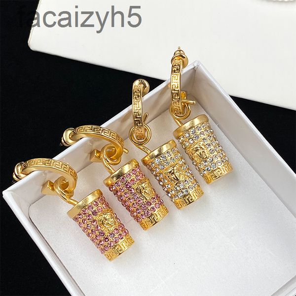 charm designer 22 new fanjia medusa earrings women's full diamond cylinder cup personality temperament kde1, Golden
charm designer 22 new fanjia medusa earrings women's full diamond cylinder cup personality temperament kde1, Golden