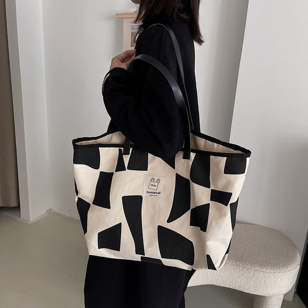 evening bags hylhexyr fashion large canvas bag patchwork color ladies handbags women shoulder cotton 220901
evening bags hylhexyr fashion large canvas bag patchwork color ladies handbags women shoulder cotton 220901