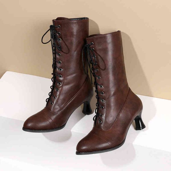 boots women boots chaussure booties vintage pu leather mid heels pumps gladiator lace up shoes woman zapatos mujer sapato winter 220901, Black
boots women boots chaussure booties vintage pu leather mid heels pumps gladiator lace up shoes woman zapatos mujer sapato winter 220901, Black