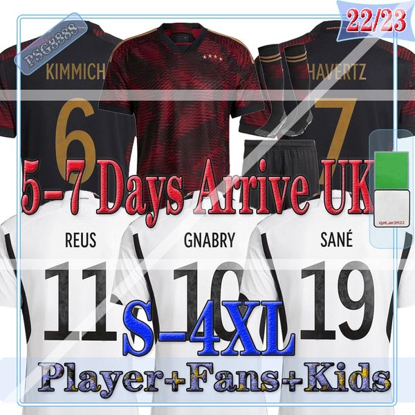 22 23 germanies soccer jersey fans player version 2022 2023 hummels kroos gnabry werner sane reus muller kimmich football shirts maillot foo, Black;yellow
22 23 germanies soccer jersey fans player version 2022 2023 hummels kroos gnabry werner sane reus muller kimmich football shirts maillot foo, Black;yellow
