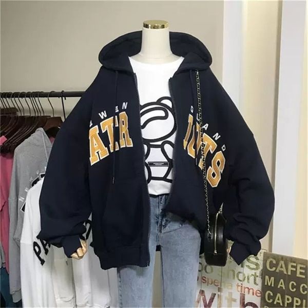 womens hoodies sweatshirts letter embroidery hoodies women high street retro loose sweatshirt women casual simple zip up hoodie clothes for, Black
womens hoodies sweatshirts letter embroidery hoodies women high street retro loose sweatshirt women casual simple zip up hoodie clothes for, Black