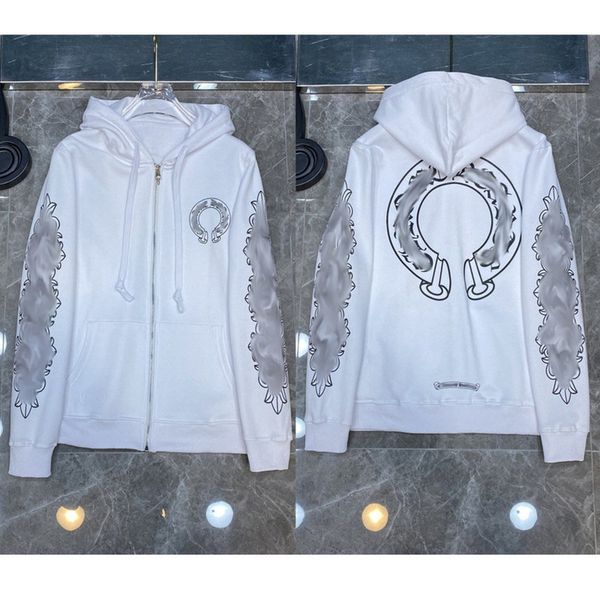 luxury men's classic jackets fashion sweatshirts ch zipper hoodies women men pullover hooded designer horseshoe sanskrit sweater loose, Black;brown
luxury men's classic jackets fashion sweatshirts ch zipper hoodies women men pullover hooded designer horseshoe sanskrit sweater loose, Black;brown