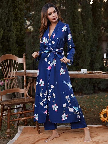 womens animal floral sleepwear print long nightgown pant night robe set winter, Black;red
womens animal floral sleepwear print long nightgown pant night robe set winter, Black;red