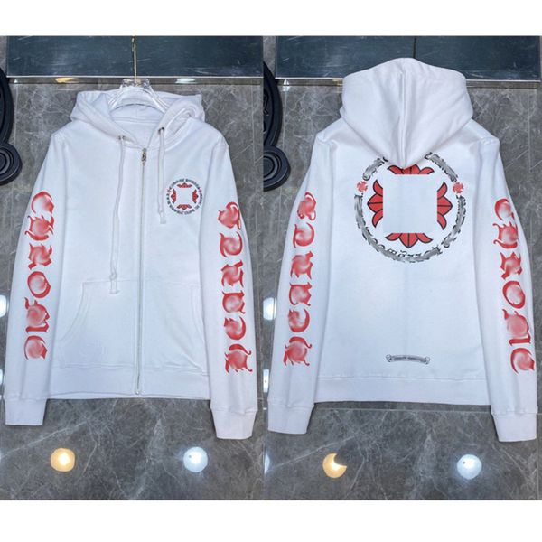fashion luxury men's sweatshirts classic brand ch zipper hoodies women men loose pullover hooded designer horseshoe hoodie sweater jack, Black
fashion luxury men's sweatshirts classic brand ch zipper hoodies women men loose pullover hooded designer horseshoe hoodie sweater jack, Black