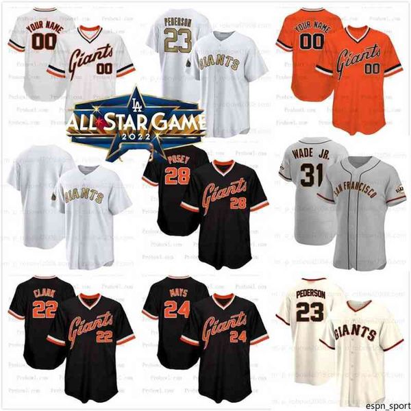 college baseball wears joc pederson sf giants all-star jerseys lamonte wade jr jersey buster posey 35 crawford brandon belt will clark, Black
college baseball wears joc pederson sf giants all-star jerseys lamonte wade jr jersey buster posey 35 crawford brandon belt will clark, Black