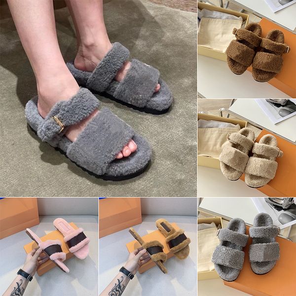 2022 luxury designer womens slippers ladies wool slides winter fur fluffy furry warm letters sandals comfortable fuzzy girl flip flop slippe, Black
2022 luxury designer womens slippers ladies wool slides winter fur fluffy furry warm letters sandals comfortable fuzzy girl flip flop slippe, Black