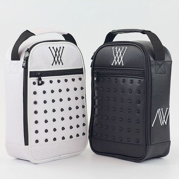 Image of Golf Bags Shoe Bag Sporting Goods Storage Handbag Clutch Zipper Fashion Rivet Korean Trend Bag