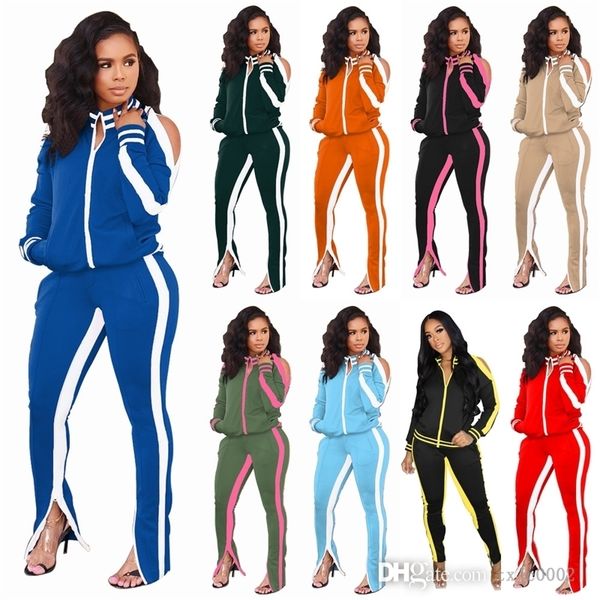 fall winter women tracksuits off shoulder jacket and sweatpant suit 2 piece matching set, Gray
fall winter women tracksuits off shoulder jacket and sweatpant suit 2 piece matching set, Gray