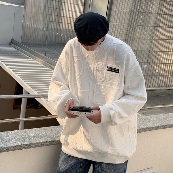 men s hoodies sweatshirts noestamal harajuku letter graphic label round neck spring autumn streetwear pullovers 220901, Black
men s hoodies sweatshirts noestamal harajuku letter graphic label round neck spring autumn streetwear pullovers 220901, Black