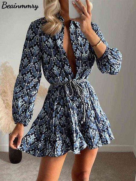 casual dresses women print blue mini dress female printed ruffled casual dress with belt 2022 spring summer vintage button up party dress t2, Black;gray
casual dresses women print blue mini dress female printed ruffled casual dress with belt 2022 spring summer vintage button up party dress t2, Black;gray